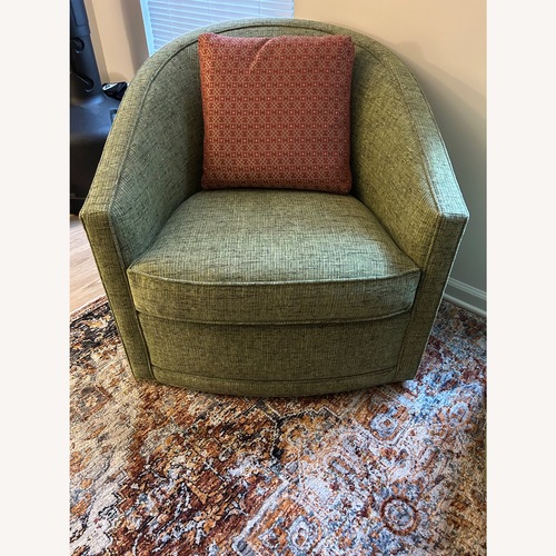 Used Ethan Allen Baylee Barrel Back Swivel Chairs for sale on AptDeco