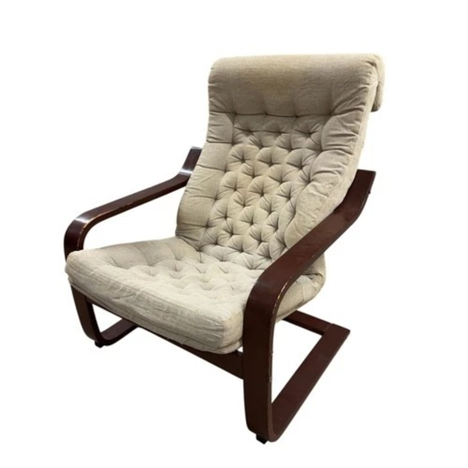 MCM Bentwood Lounge Chair Tufted Cushion - image-5