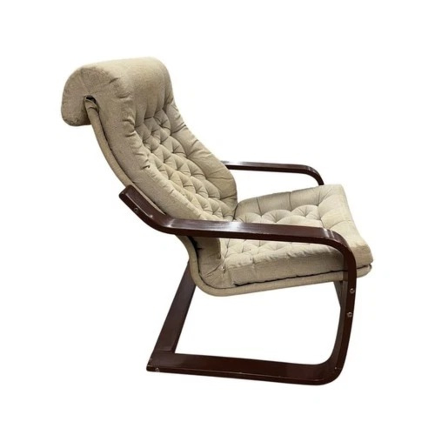 MCM Bentwood Lounge Chair Tufted Cushion - image-2