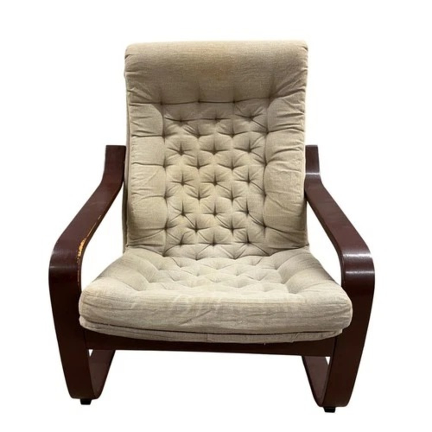 MCM Bentwood Lounge Chair Tufted Cushion - image-3