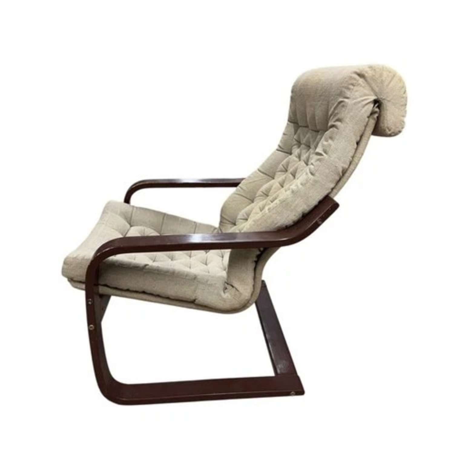 MCM Bentwood Lounge Chair Tufted Cushion - image-4
