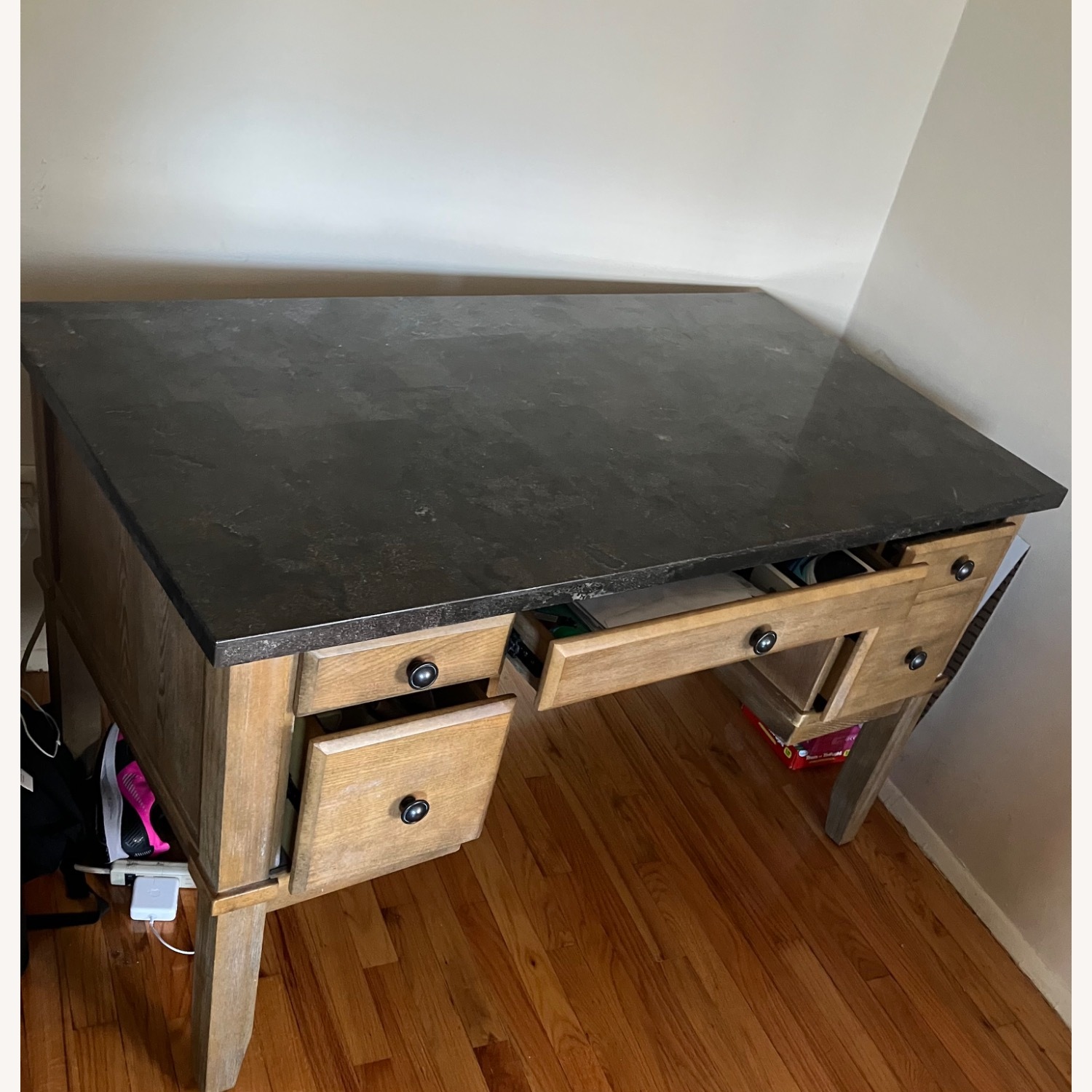 Granite Top Desk and Chair - image-2