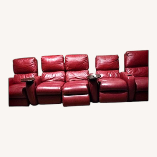 Used Luxury Leather Theatre Reclining Theatre Chairs for sale on AptDeco