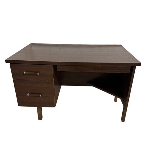 Used Mid Century Style Wood Writing Desk 3 Drawer for sale on AptDeco
