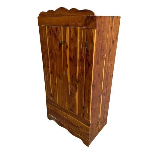 Used Rustic Wood Wardrobe Cabinet Farmhouse Storage for sale on AptDeco
