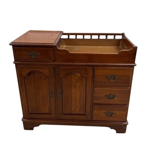 Used Ethan Allen Cherry Server Cabinet Dry Sink for sale on AptDeco