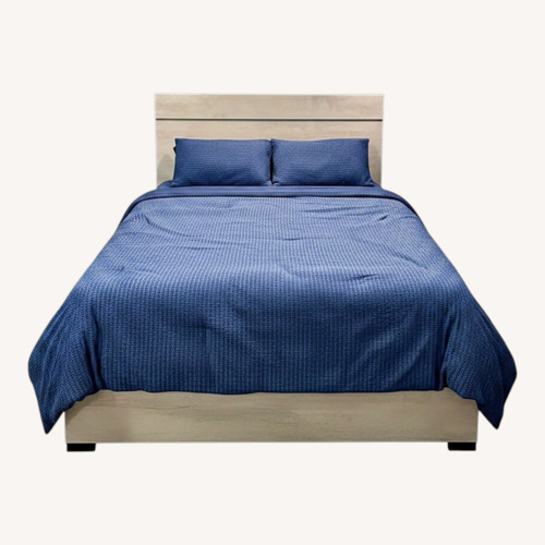 Used Light Gray Queen Bed for sale on AptDeco