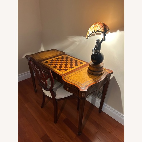 Used Maitland-Smith Dark Brown Leather Play Table for sale on AptDeco