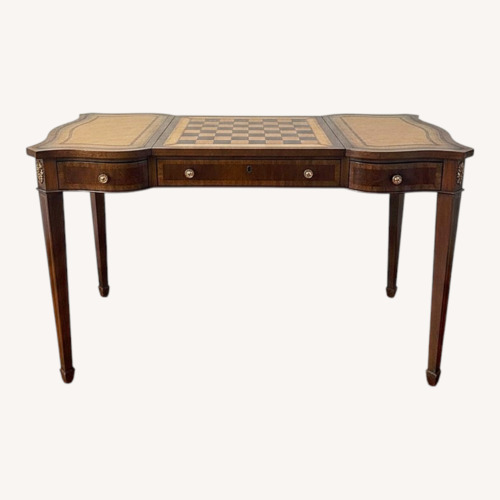 Used Maitland-Smith Dark Brown Leather Play Table for sale on AptDeco