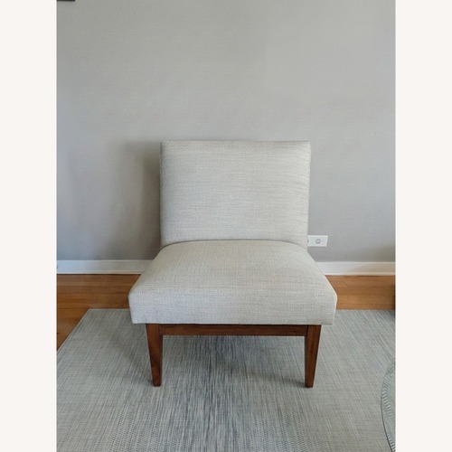 Used Room & Board Edwin White Fabric Accent Chairs (4) for sale on AptDeco