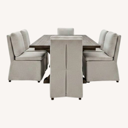 Used Light Gray Dining Set for sale on AptDeco