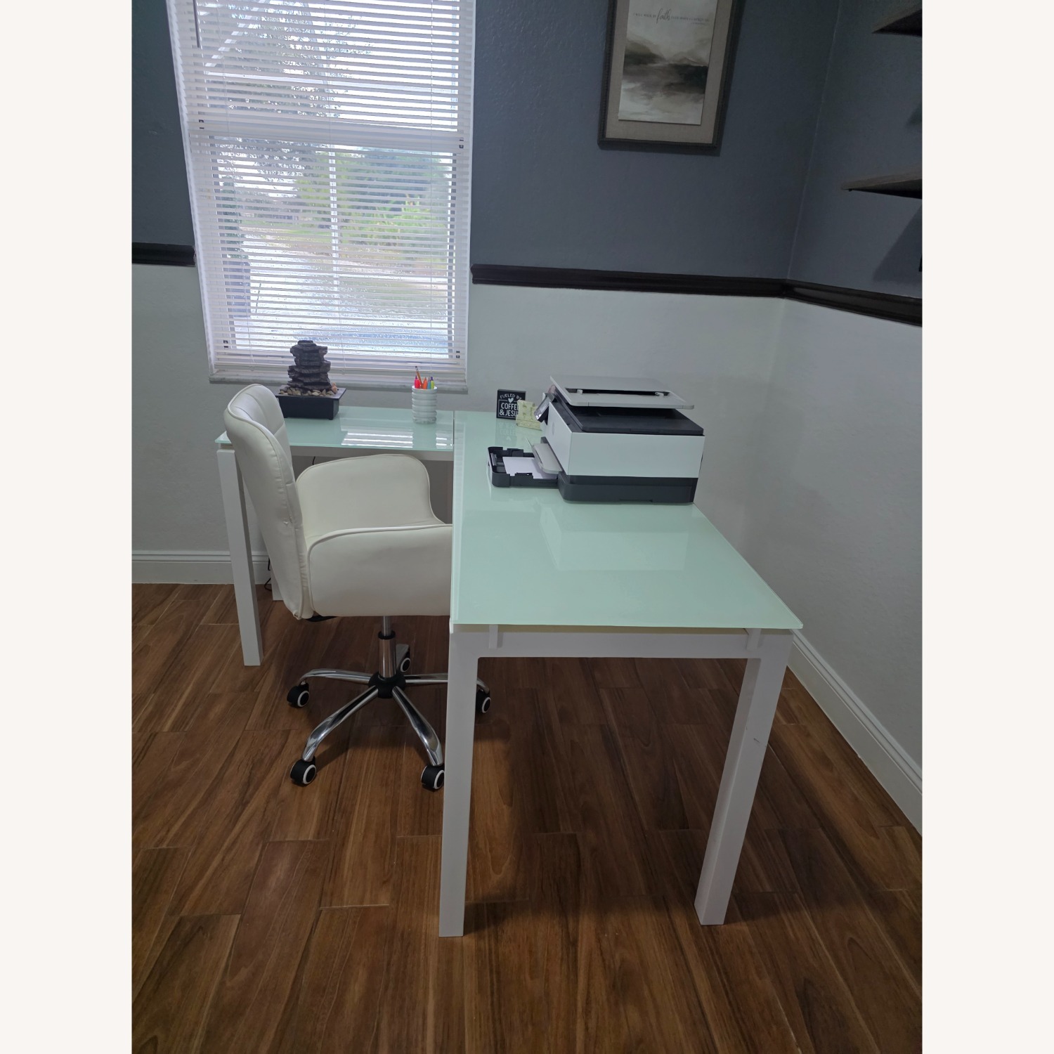 White Glass Desk - image-2