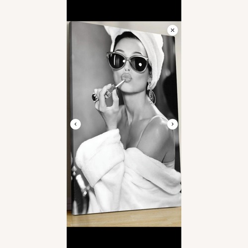 Used Audrey Hepburn Wall Art - Wrapped Canvas for sale on AptDeco