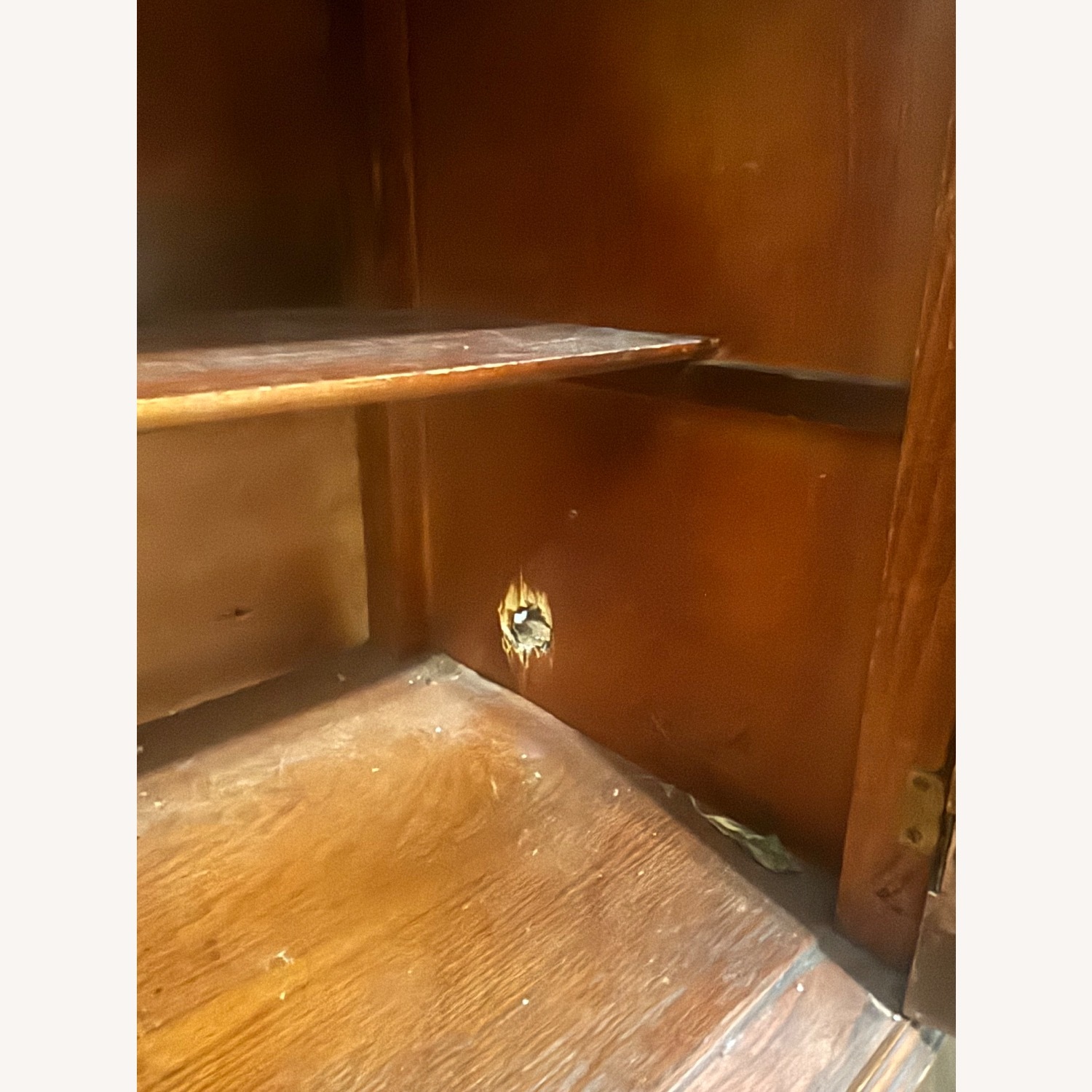 Vintage Wood Buffet Sideboard Cabinet - image-4