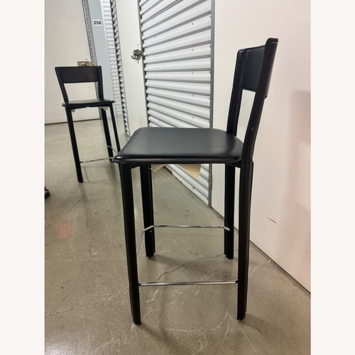 Used Mario Bellini/FRAG for DWR Leather Barstools (2) for sale on AptDeco