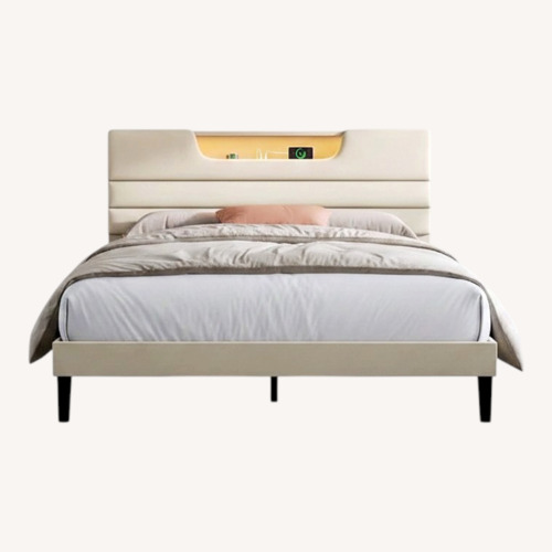 Used OURPIC Full Size Bed Frames LED Lights for sale on AptDeco