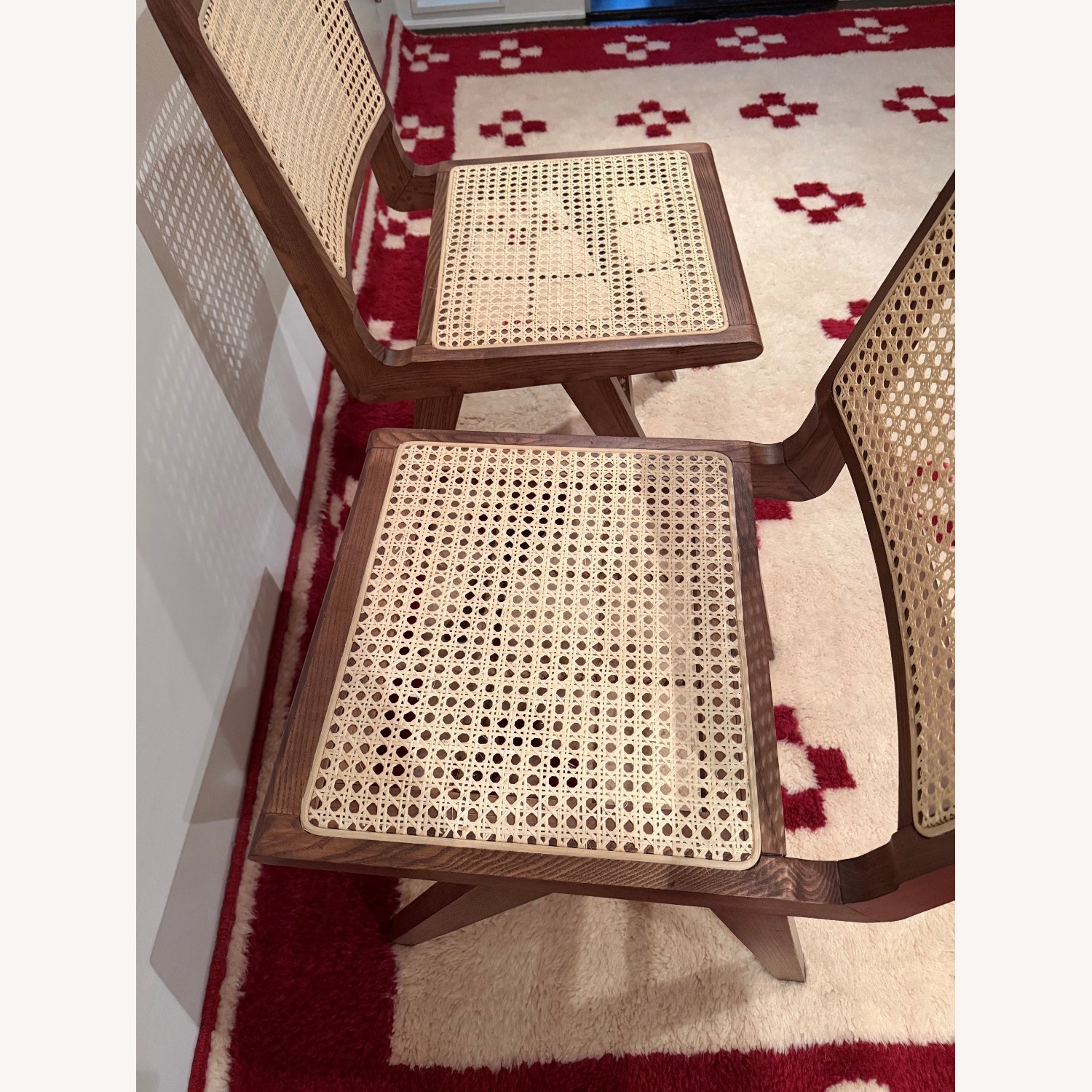 Safavieh Natural Wicker Dining Chairs - image-3