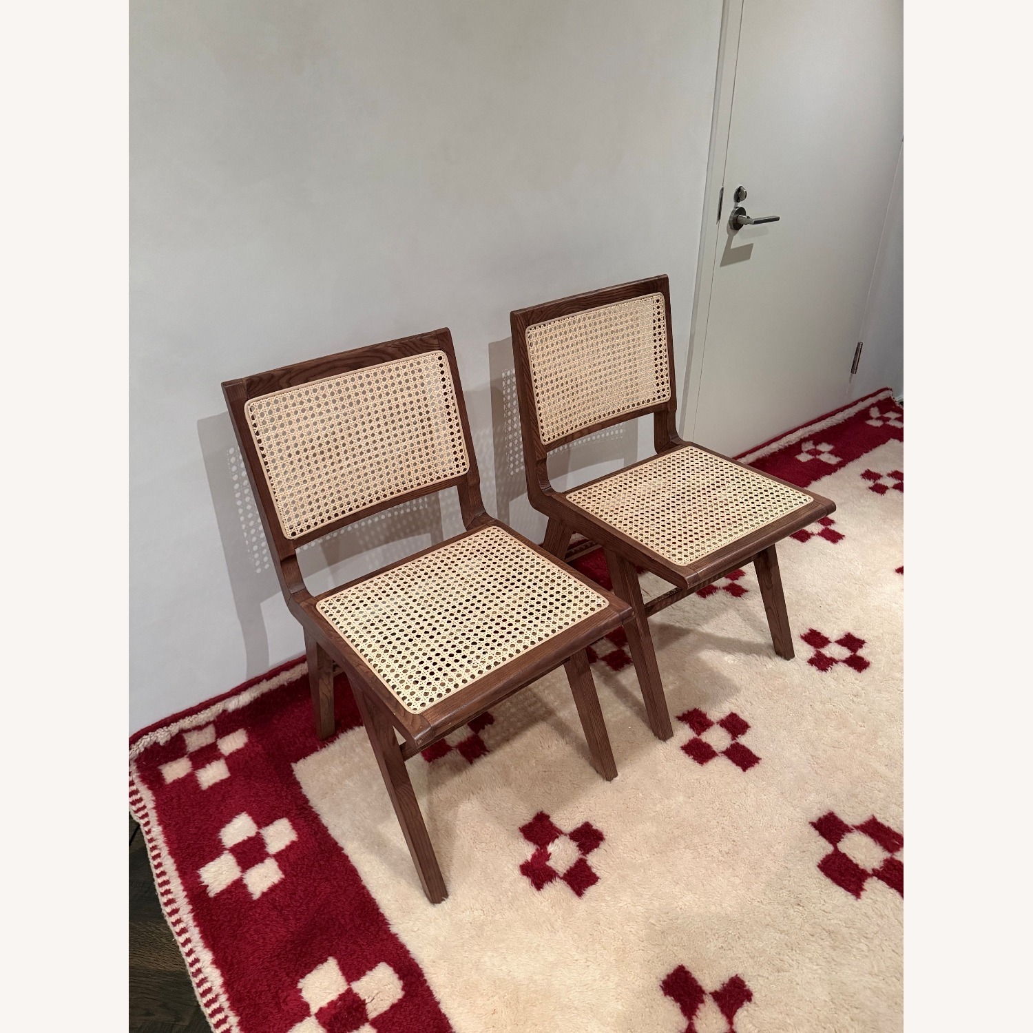 Safavieh Natural Wicker Dining Chairs - image-5