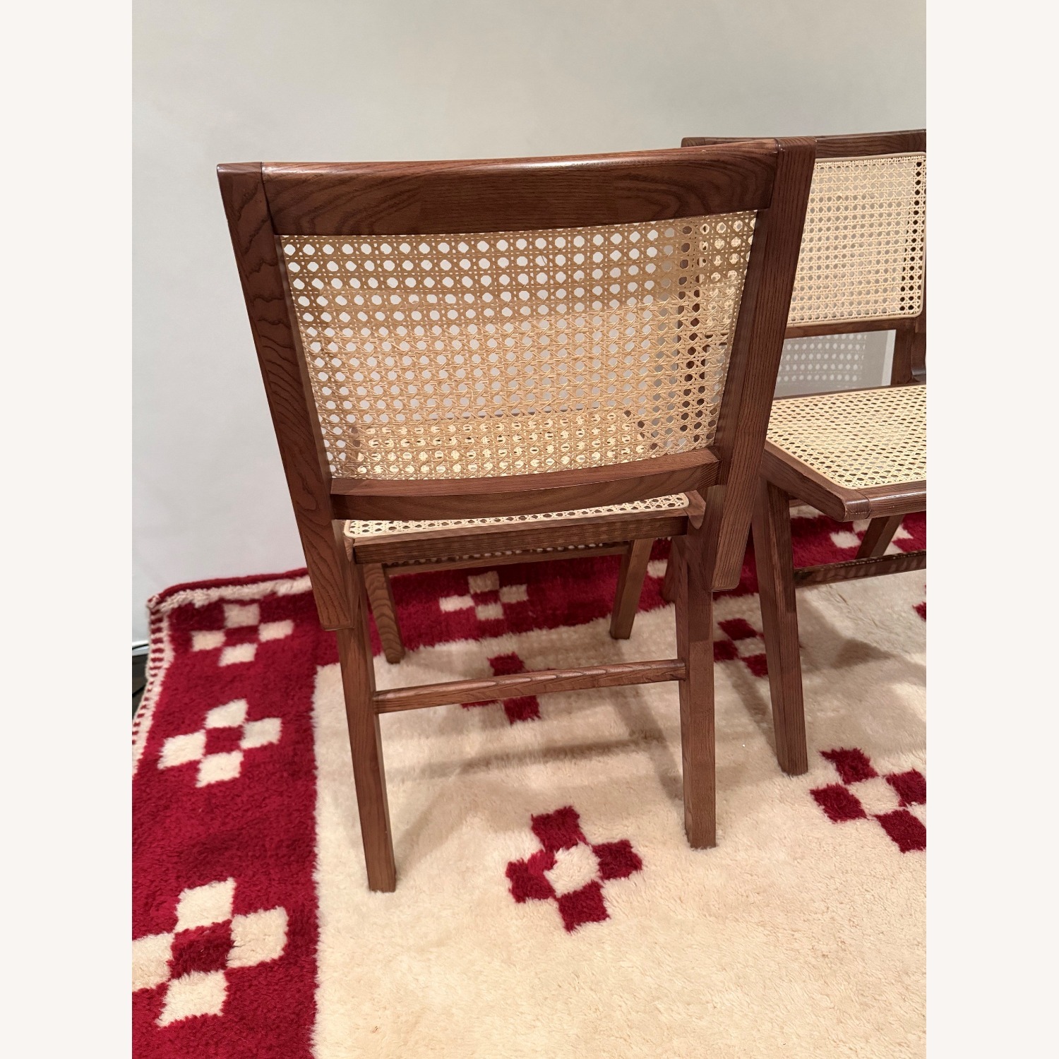 Safavieh Natural Wicker Dining Chairs - image-4