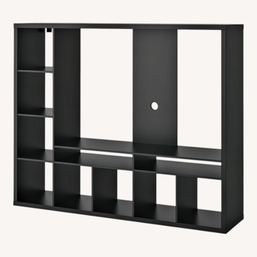 Used IKEA Lappland Black Wood Media Storage for sale on AptDeco
