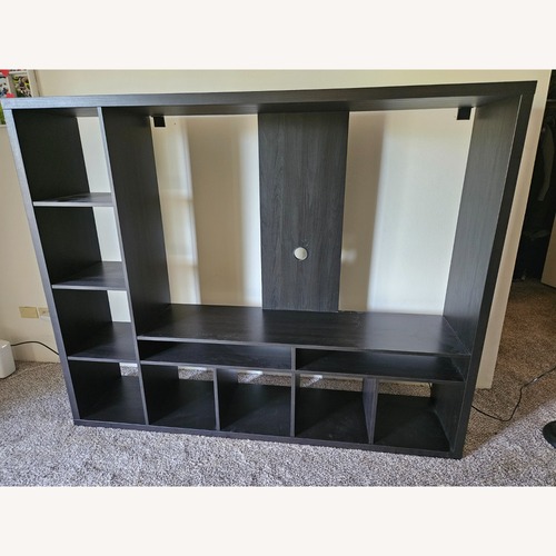 Used IKEA Lappland Black Wood Media Storage for sale on AptDeco