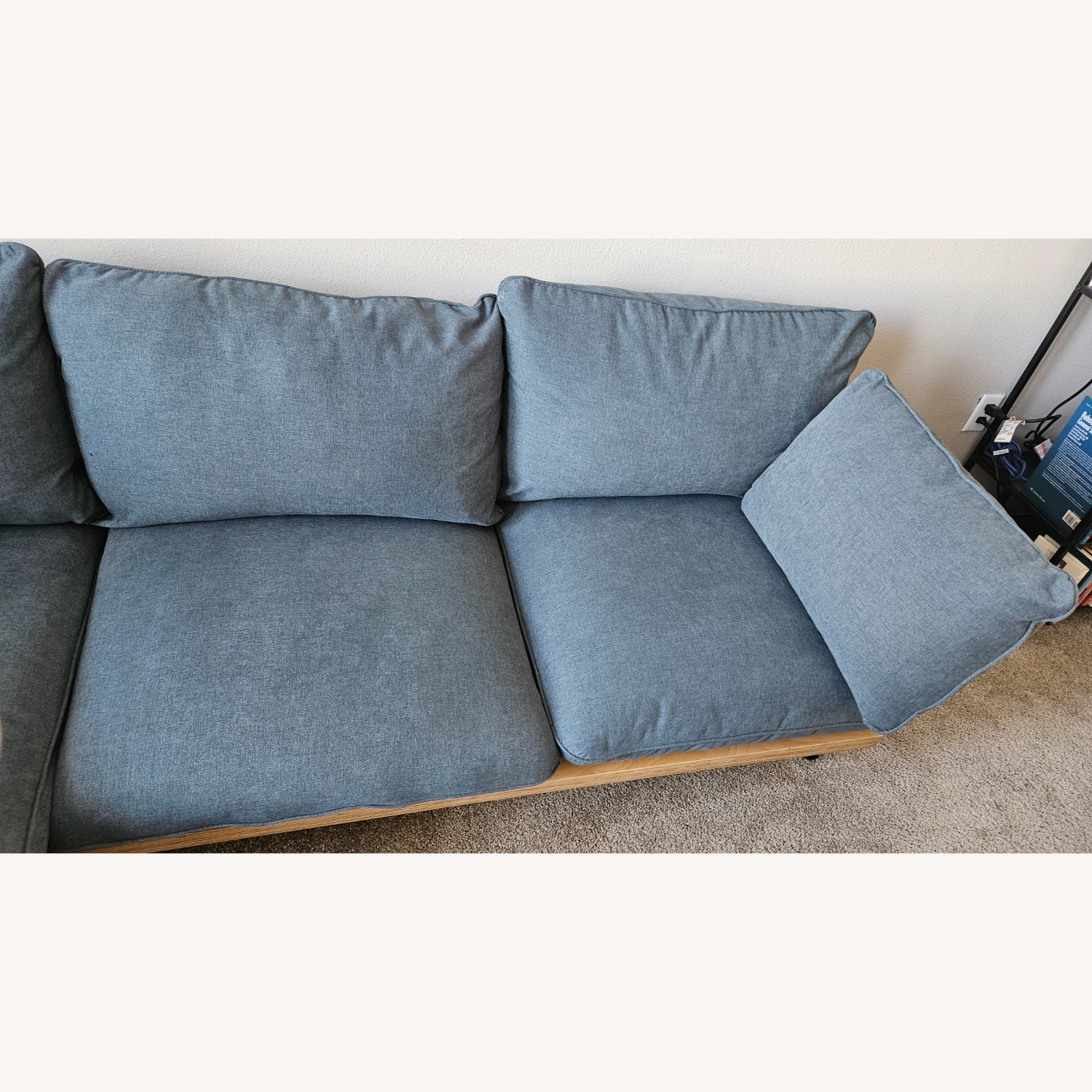 Floyd Blue Fabric Birch Frame 3-Seater with Chaise - image-4