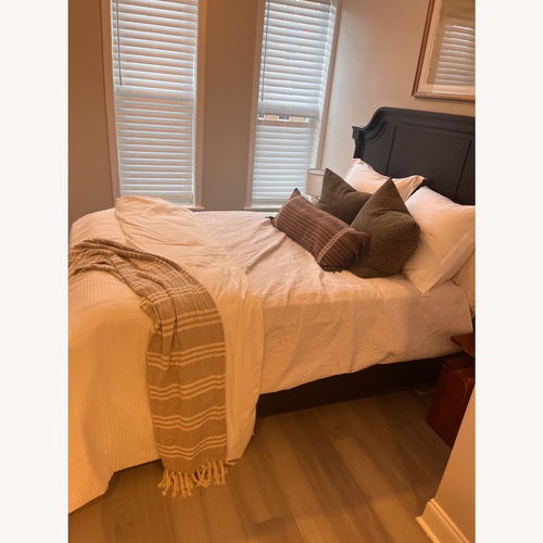 Used Dark Brown Queen Bed for sale on AptDeco