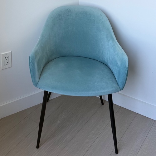 Used Pixie Fabric Metal Dining Room Chair for sale on AptDeco