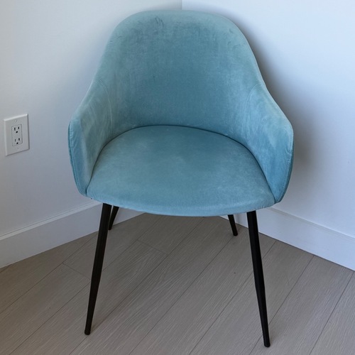 Used Pixie Fabric Metal Dining Room Chair for sale on AptDeco