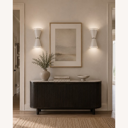 Used Jonathan Adler White Metal Wall Lamps for sale on AptDeco
