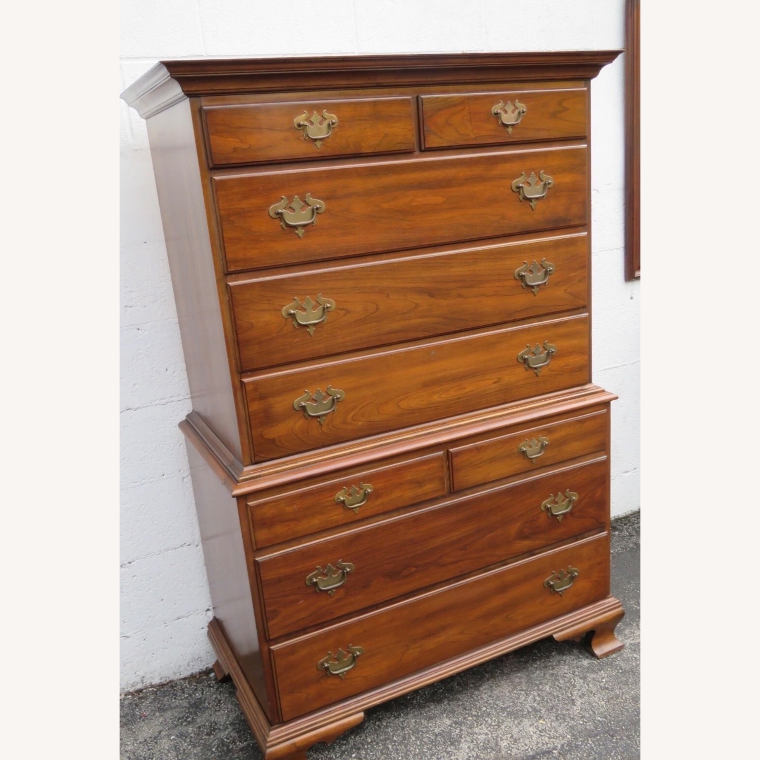 Antique Tall Chest of Draws - image-2