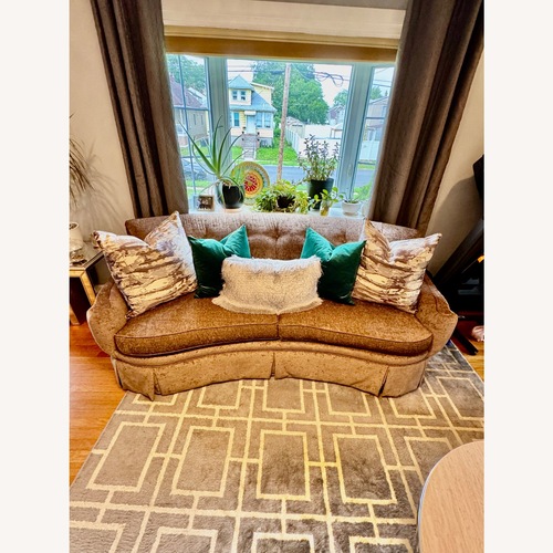 Used Kincaid Furniture Dark Gray Fabric Loveseat for sale on AptDeco