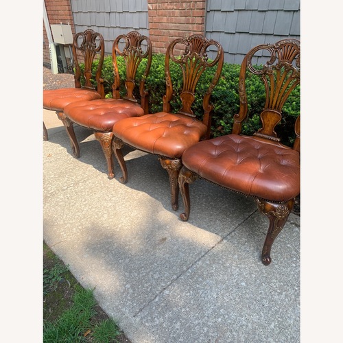 Used Vintage/Antique Finds Dark Brown Dining Chairs for sale on AptDeco