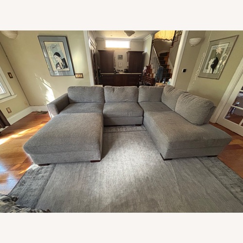 Used Light Gray Fabric 3+ Piece Sectional for sale on AptDeco