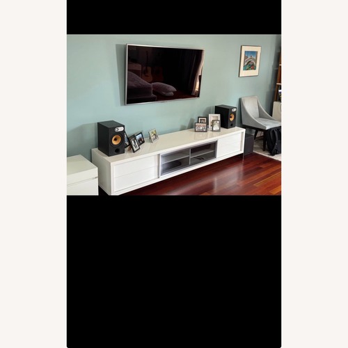Used Modloft Modern Furniture White Media Storage for sale on AptDeco