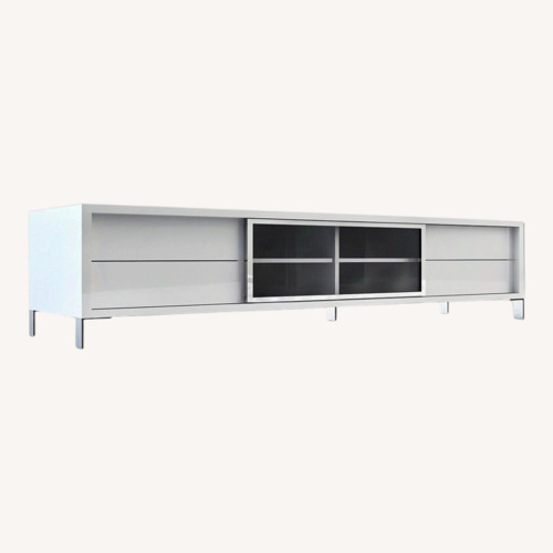 Used Modloft Modern Furniture White Media Storage for sale on AptDeco