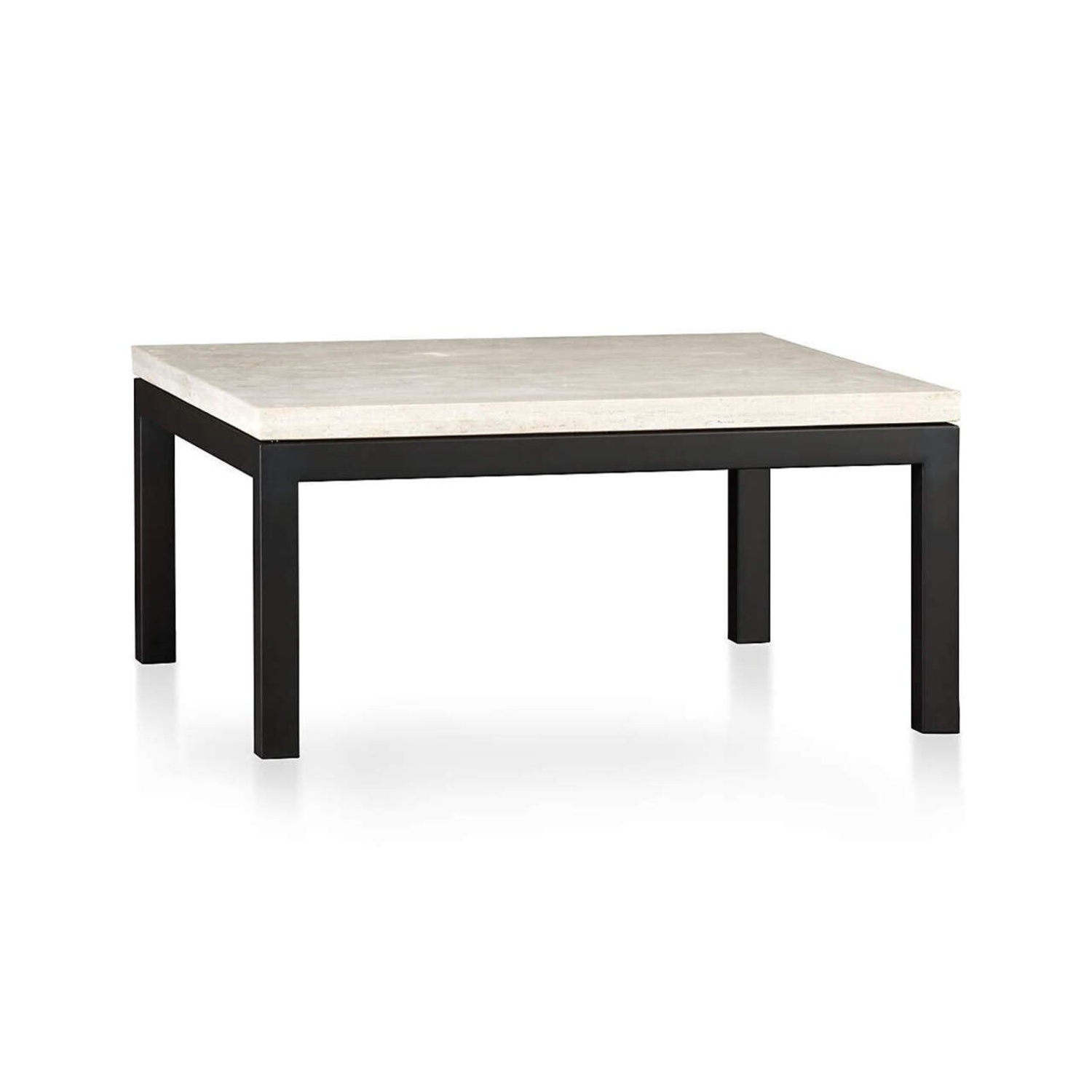 Crate & Barrel Travertine Coffee Table - image-4