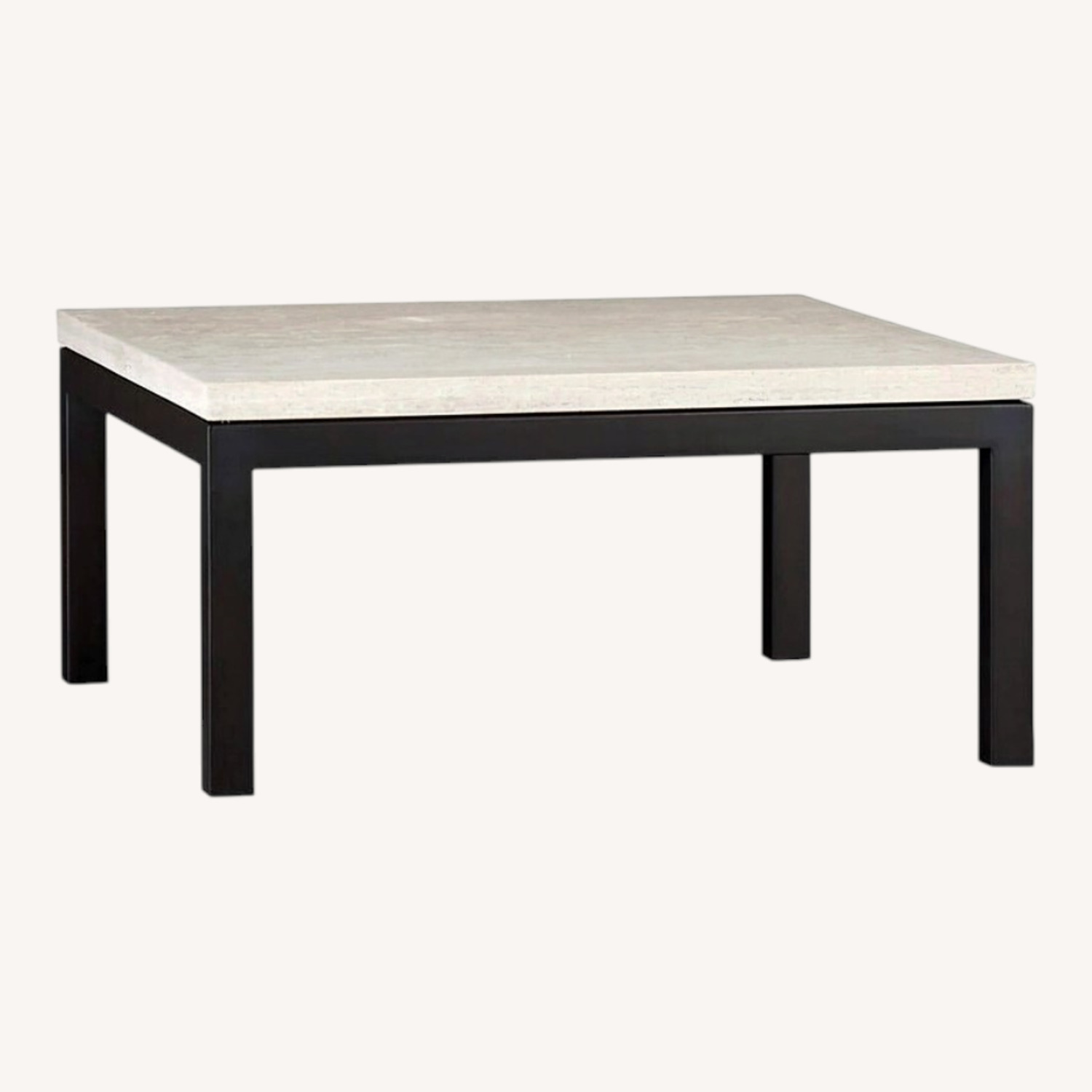 Crate & Barrel Travertine Coffee Table - image-0