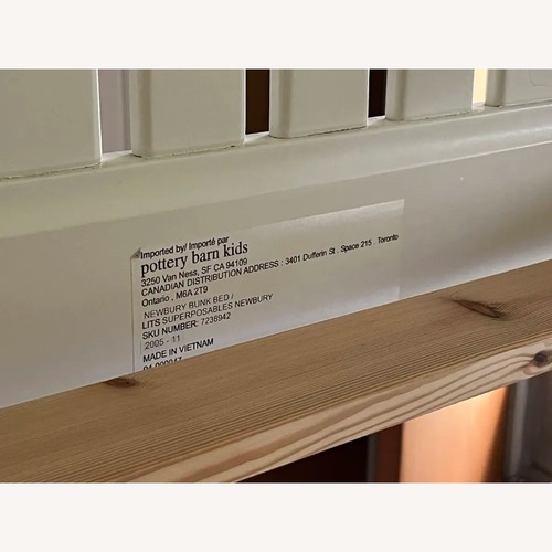 Used Pottery Barn Kids Newbury Bunk Bed Twin Modular for sale on AptDeco