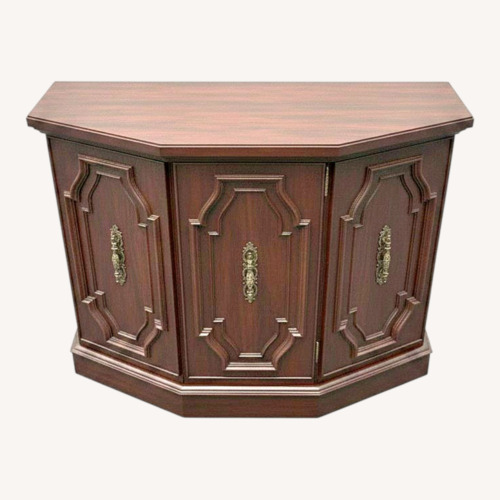 Used Vintage Wooden Table With Storage Underneath for sale on AptDeco