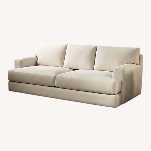 Used Z Gallerie Stella Natural Fabric 2 Seater Sofa for sale on AptDeco