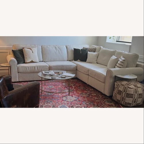 Used LoveSac Natural Fabric 2 Piece Sectional for sale on AptDeco