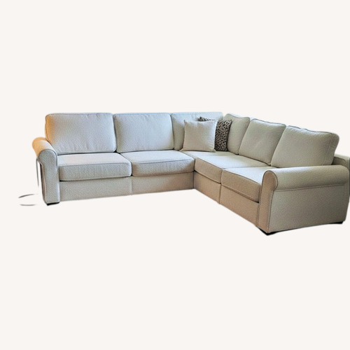 Used LoveSac Natural Fabric 2 Piece Sectional for sale on AptDeco