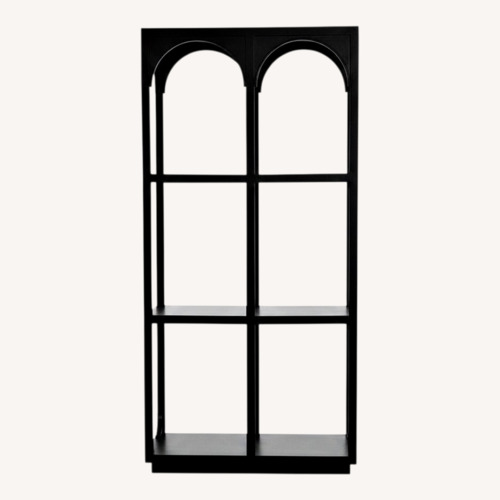 Used Arhaus Arcade Black Wood Bookcase for sale on AptDeco