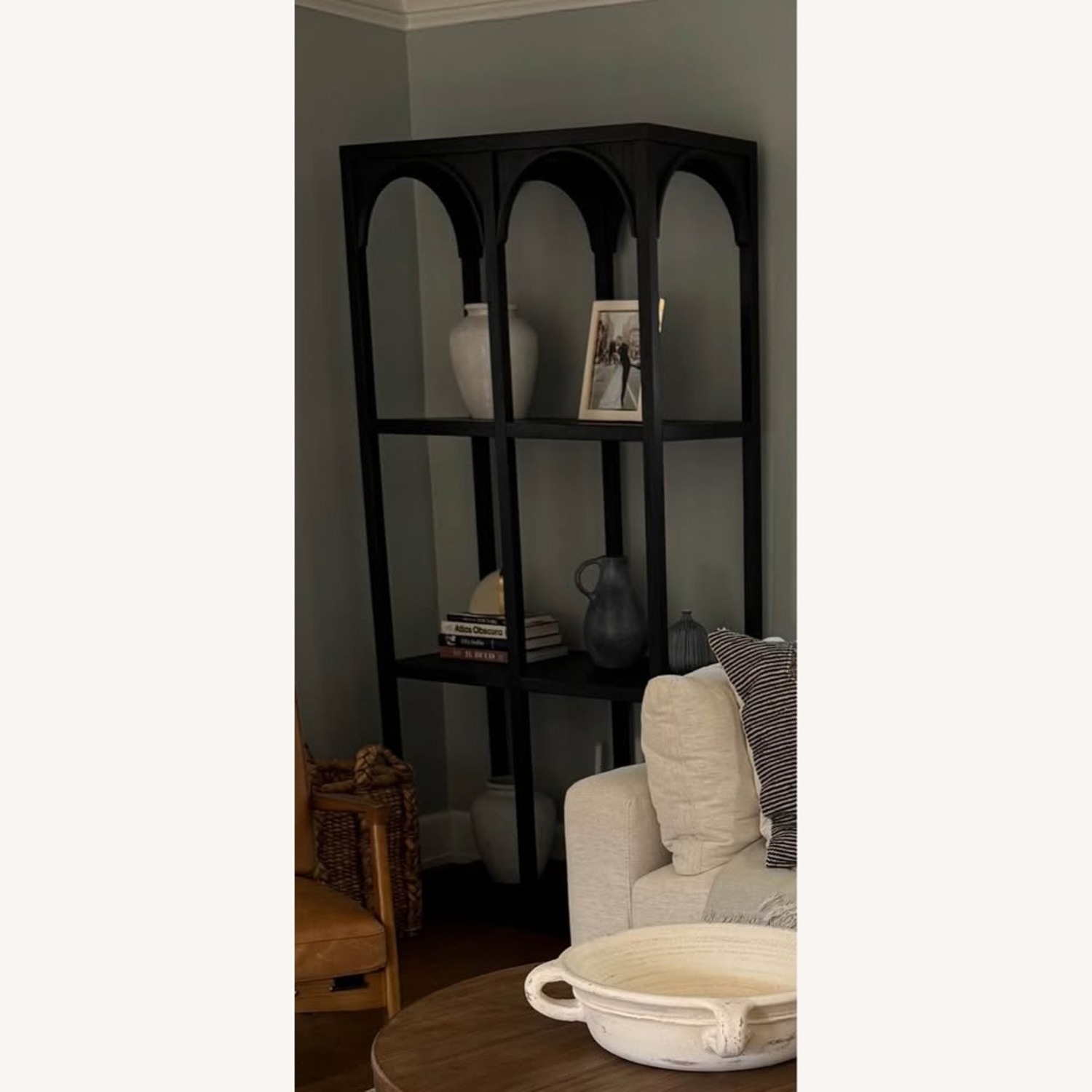 Arhaus Arcade Black Wood Bookcase - image-5