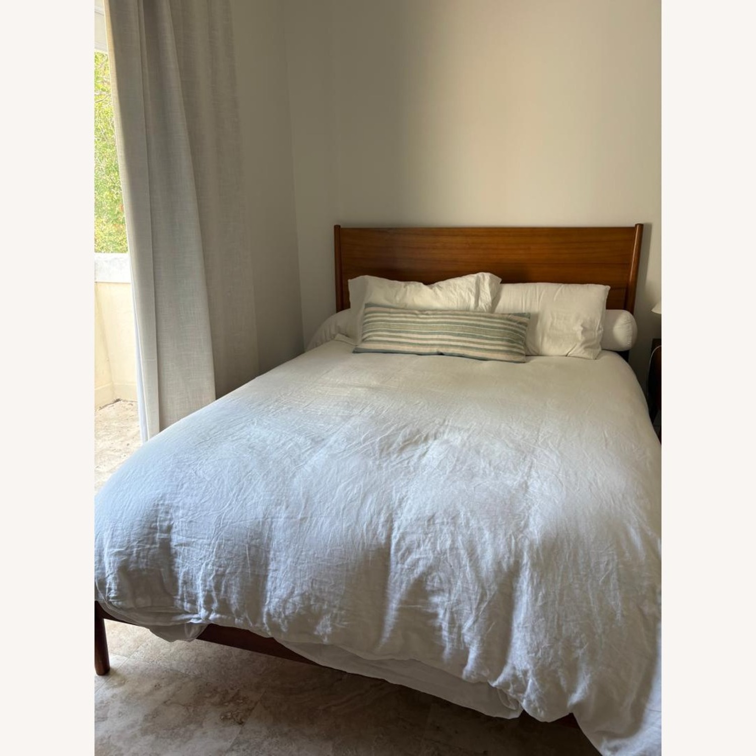 West Elm Mid-Century Natural Wood Queen Bed - image-5