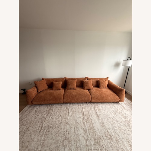 Used Arnya Upholstered Sofa with Round Arms for sale on AptDeco