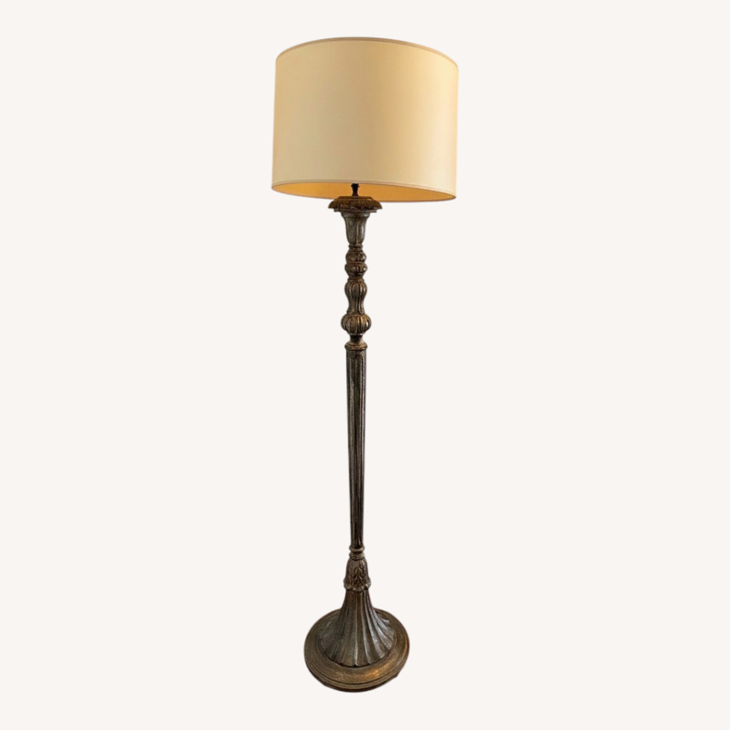 Italian Carved Wood Floor Lamp - image-0