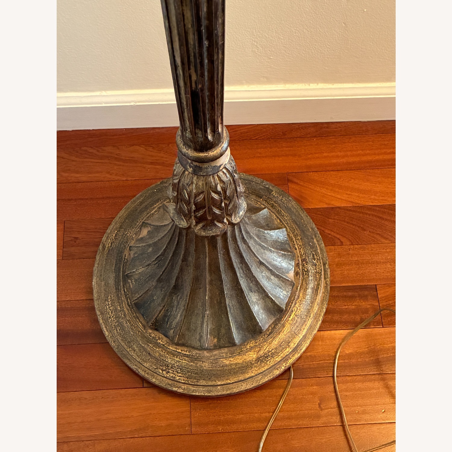 Italian Carved Wood Floor Lamp - image-3