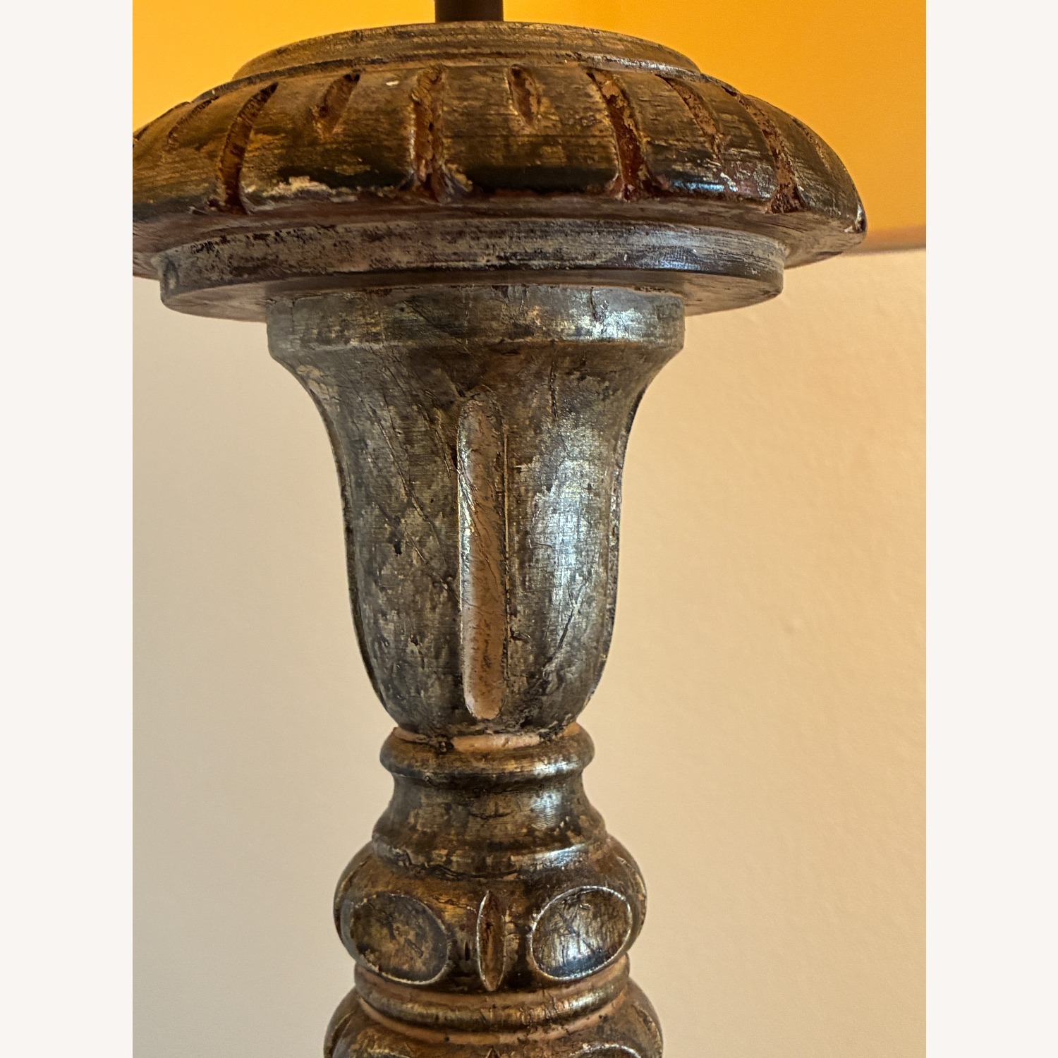Italian Carved Wood Floor Lamp - image-2